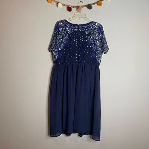 NWT Asos navy beaded maternity dress - Picture 5 of 5